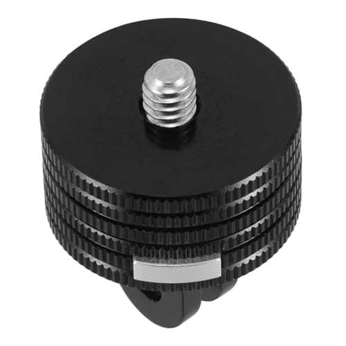 Holibanna Kamera-Adapter Kamera-Basisschraube Adapter für Kamerastative Kameraklemme Klemmhalterung für Action-Kameras Actionkameras -Zubehör -Kit Aluminiumlegierung Black von Holibanna