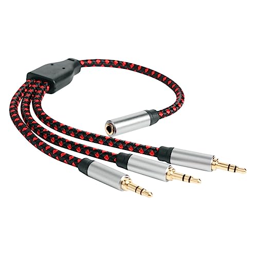 Holibanna Kopfhörer Audio Splitter Verlängerungskabel Adapter für Mikrofon Lautsprecher Universelle Kompatibilität für PC Laptop Hifi Anlage Heimkino Holibanna Kopfhörer Audio Splitter Verlängerungskabel Adapter für Mikrofon Lautsprecher Universelle Kompatibilität für PC Laptop Hifi Anlage Heimkino von Holibanna