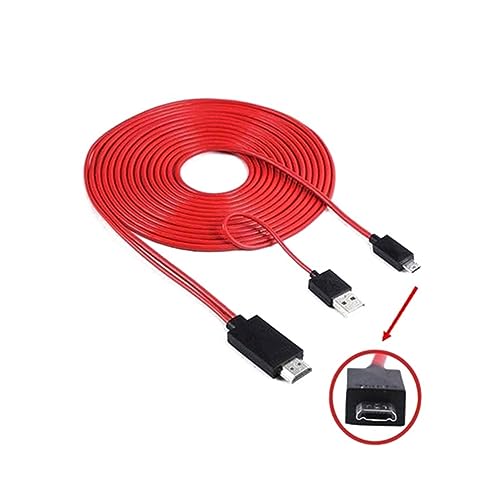 Holibanna Micro USB zu Adapterkabel für Note Hdtv Verbindungskabel Unterstützt Hdcp für Video Streaming Fernseher von Holibanna