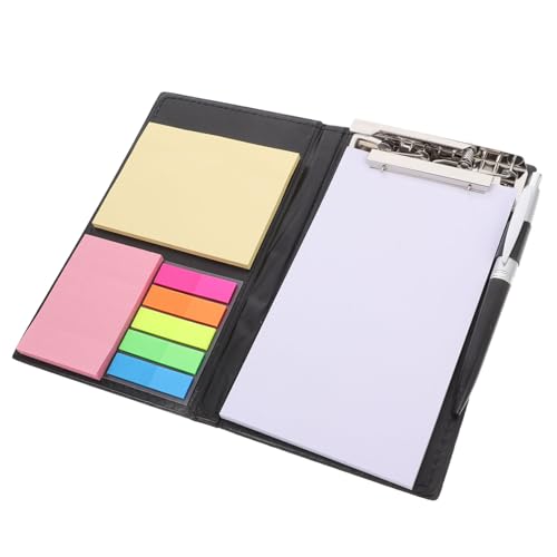 Holibanna Notizordner Notebook-Stifthalter Taschennotizbuch mit Stift Klemmbrett-Folie Stilltaschen-Notizbuch Klemmbrett-Folio mit Notizblock College -Essentials Legierung Schwarz Holibanna Notizordner Notebook-Stifthalter Taschennotizbuch mit Stift Klemmbrett-Folie Stilltaschen-Notizbuch Klemmbrett-Folio mit Notizblock College -Essentials Legierung Schwarz von Holibanna