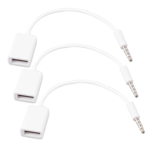 Holibanna USB Zu Audiokabel Für Fahrzeuge Aux Kabel Für CD Player Weiße Verbindungskabel Für Auto Und Audiogeräte von Holibanna