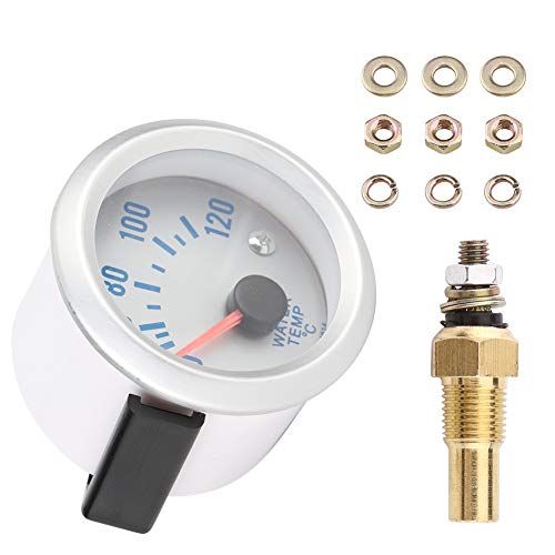Holigie 52mm 2 '' Universal Car Motor Digitalblau LED-Wassertemperatur, Wassertemperatur-Rohrsensor-Adapter, Temperaturmesser 40-120 ℃ Bereich von Holigie