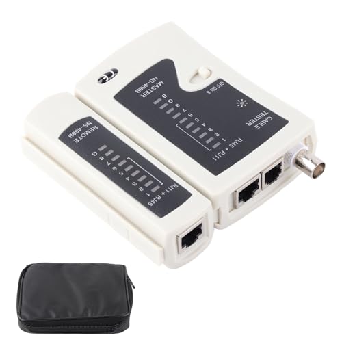 Holigie NS -468B BNC -Netzwerkkabel -Tester, Universal RJ45 RJ11 -Kabel -Tester schnell genaue Test -Netzwerk -Telefon -Draht -Test -Tool mit Speichertasche Holigie NS -468B BNC -Netzwerkkabel -Tester, Universal RJ45 RJ11 -Kabel -Tester schnell genaue Test -Netzwerk -Telefon -Draht -Test -Tool mit Speichertasche von Holigie