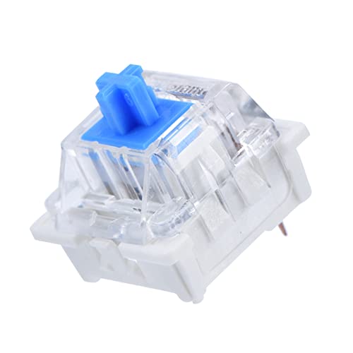 Holigie Tastaturschalter, Blaue Schalter, 10 Stück, grüner Schaft mit weißem Hintergrund, klickende Schalter für mechanische Tastatur Holigie Tastaturschalter, Blaue Schalter, 10 Stück, grüner Schaft mit weißem Hintergrund, klickende Schalter für mechanische Tastatur von Holigie