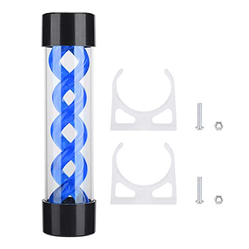 Holigie Water Cooling Reservoir, 200 m Acryl -T -Virus zylindrischer Kühler mit G1/4 -Faden für PC -Desktop -Computer -Kühlerzubehör, Computerwasserpumpe (Blue) von Holigie