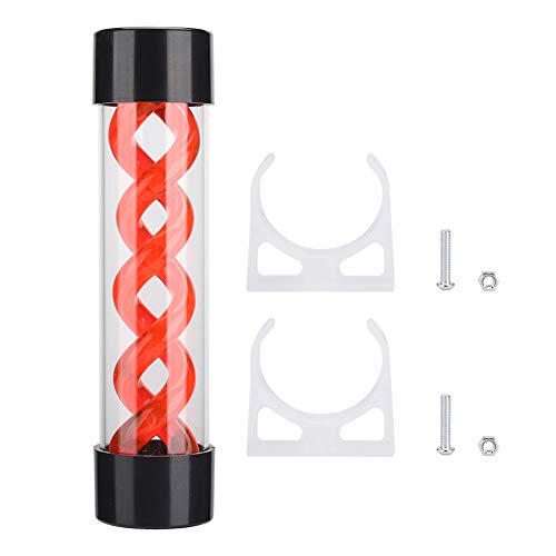 Holigie Water Cooling Reservoir, 200 m Acryl -T -Virus zylindrischer Kühler mit G1/4 -Faden für PC -Desktop -Computer -Kühlerzubehör, Computerwasserpumpe (Red) von Holigie