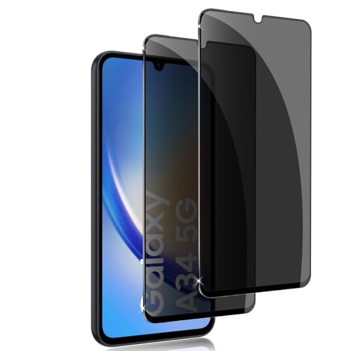 Holilo 2 Stück für Samsung Galaxy A34 5G Sichtschutz Schutzfolie für Panzerglas Anti-Spy Privacy Sichtschutzfolie schützen Displayschutzfolie Schwarzer Rand Privacy Schutzglas Holilo 2 Stück für Samsung Galaxy A34 5G Sichtschutz Schutzfolie für Panzerglas Anti-Spy Privacy Sichtschutzfolie schützen Displayschutzfolie Schwarzer Rand Privacy Schutzglas von Holilo
