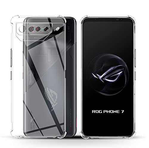 Holilo Hülle für ASUS ROG Phone 7, Silikon Handyhülle Anti - Kratzer Dünn Schutzhülle Rundumschutz Stoßfest Cover - Transparent von Holilo