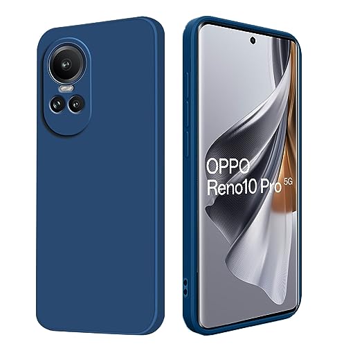 Holilo Hülle für Oppo Reno 10 5G /Oppo Reno 10 Pro 5G, 【Kamera Schutz】 Silikon Handyhülle Anti - Kratzer Dünn Schutzhülle Rundumschutz Stoßfest Cover - Blau von Holilo