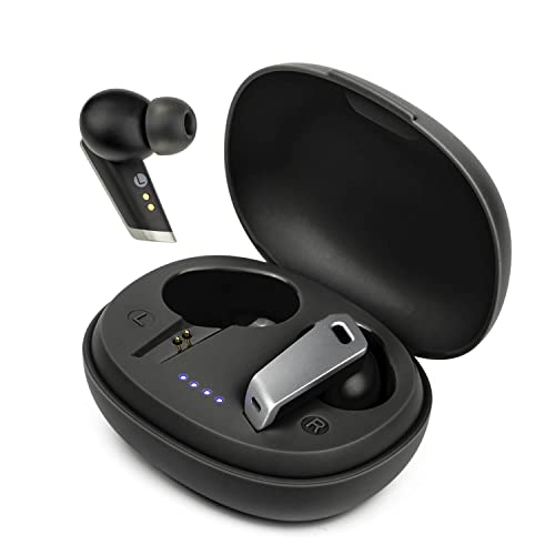 Holiper Kopfhörer Kabellos Bluetooth, In-Ear Ohrhörer mit Mikrofon, Drahtlose Kopfhörer IPX7 Wasserdichten, Smart Touch Control Wireless Earbuds Headphones, Schwarz von Holiper