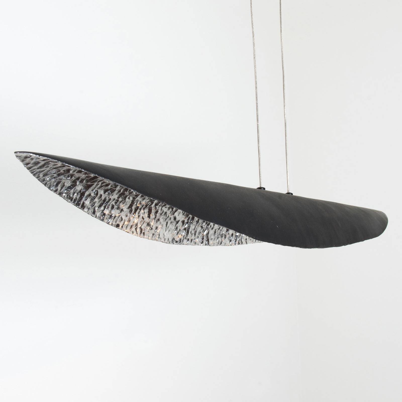 LED-Hängeleuchte Chiasso, schwarz/silber LED-Hängeleuchte Chiasso, schwarz/silber von Holländer