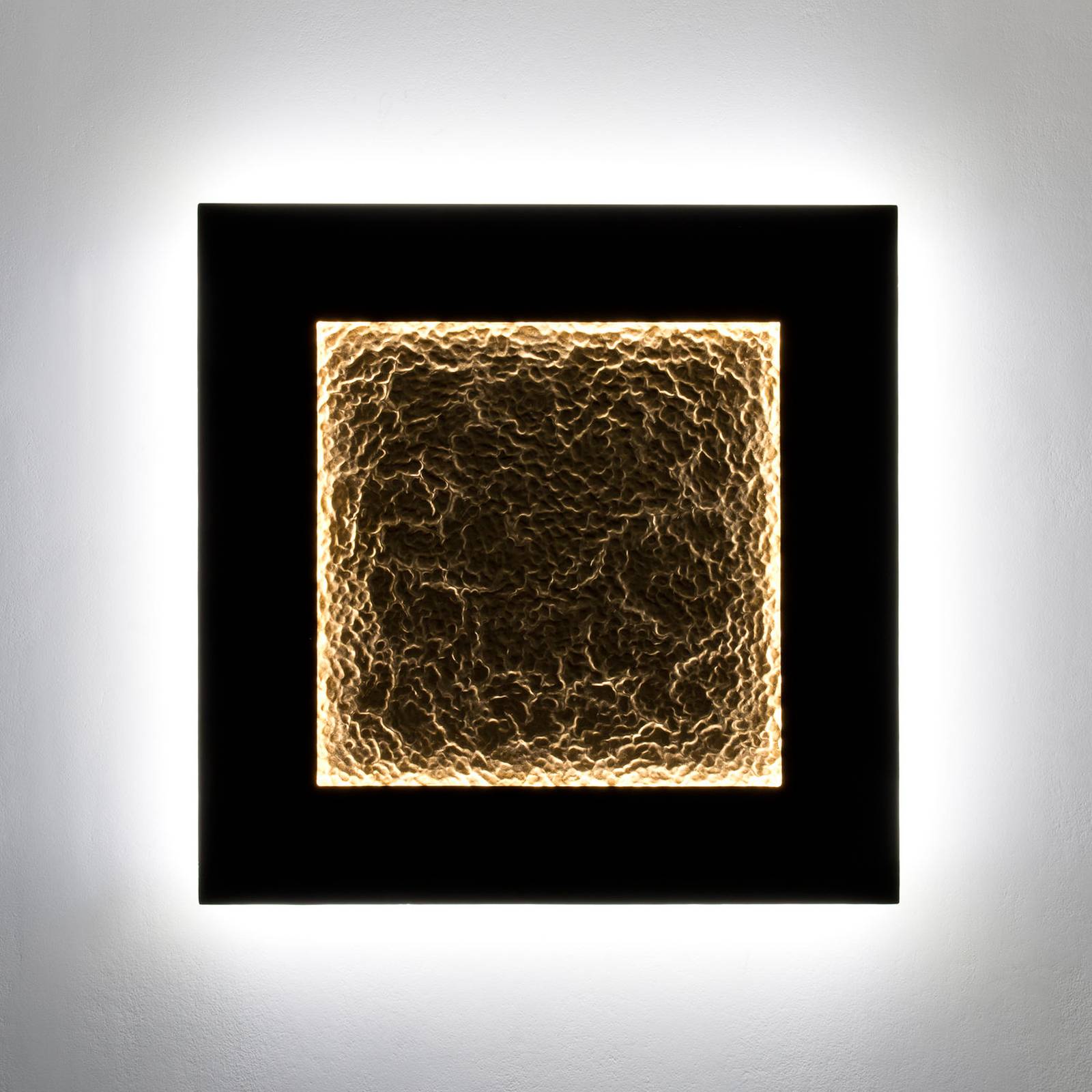 LED-Wandlampe Plenilunio Eclipse, braun/goldfarben, 80 cm LED-Wandlampe Plenilunio Eclipse, braun/goldfarben, 80 cm von Holländer