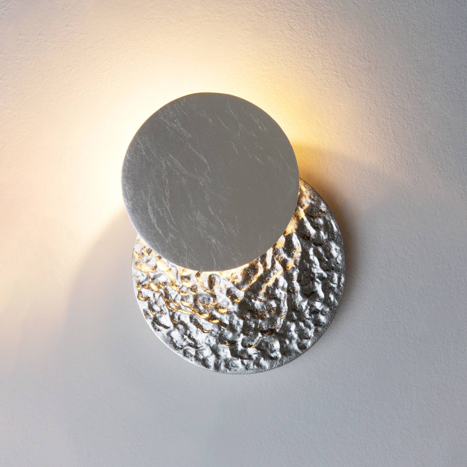 LED-Wandleuchte Coronare Piccolo, silber von Holländer