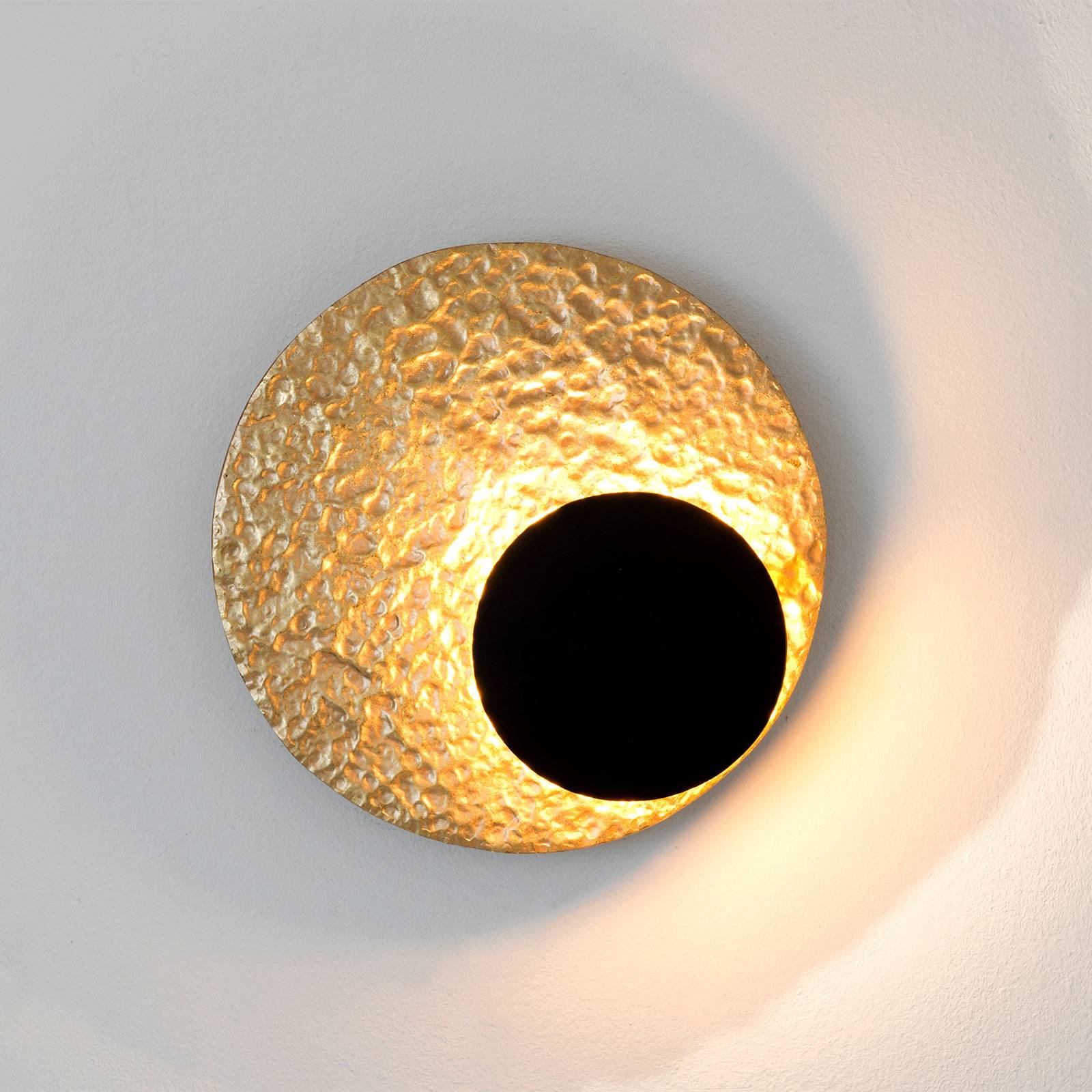 LED-Wandleuchte Infinity in Gold, Ø 20 cm von Holländer