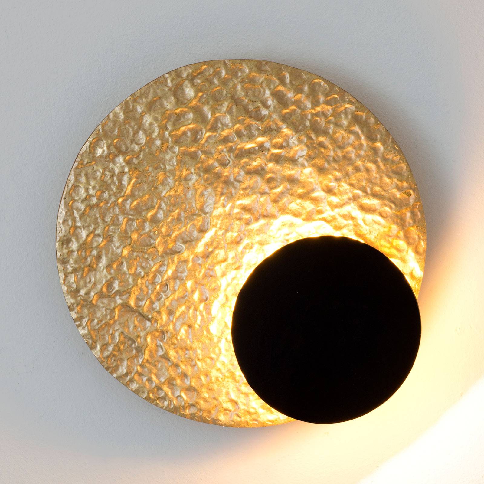 LED-Wandleuchte Infinity in Gold, Ø 26 cm LED-Wandleuchte Infinity in Gold, Ø 26 cm von Holländer