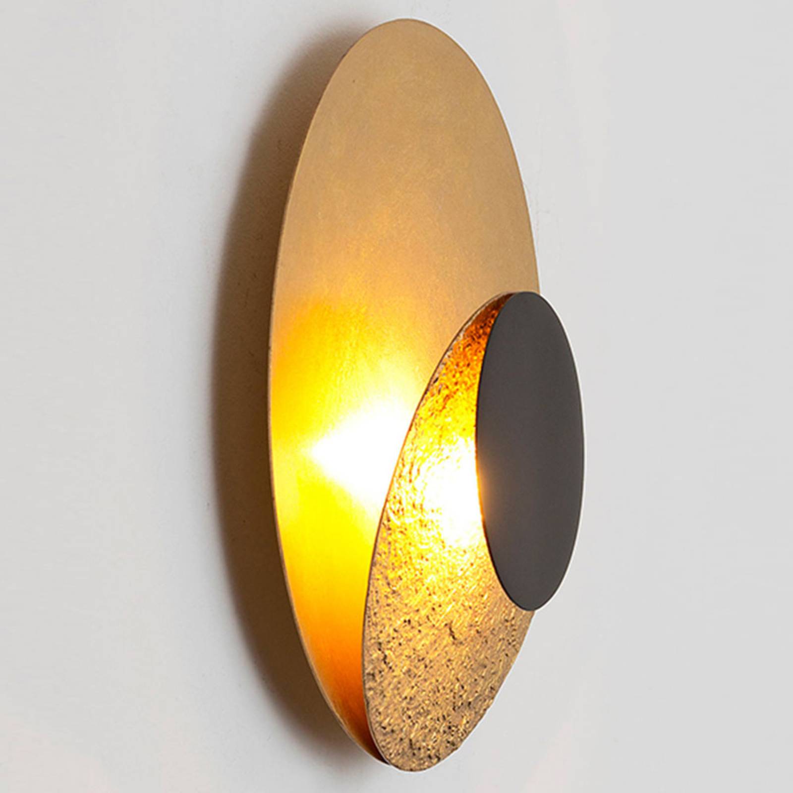 LED-Wandleuchte La Bocca, gold-schwarz LED-Wandleuchte La Bocca, gold-schwarz von Holländer