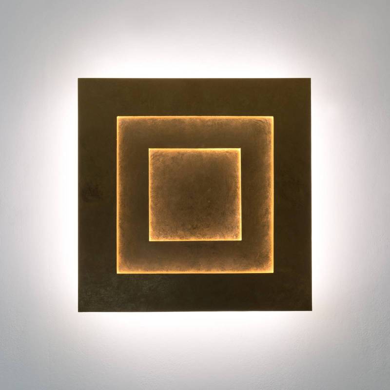 LED-Wandleuchte Masaccio Quadrato, gold von Holländer