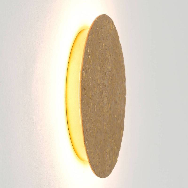 LED-Wandleuchte Meteor, Ø 19 cm, gold von Holländer