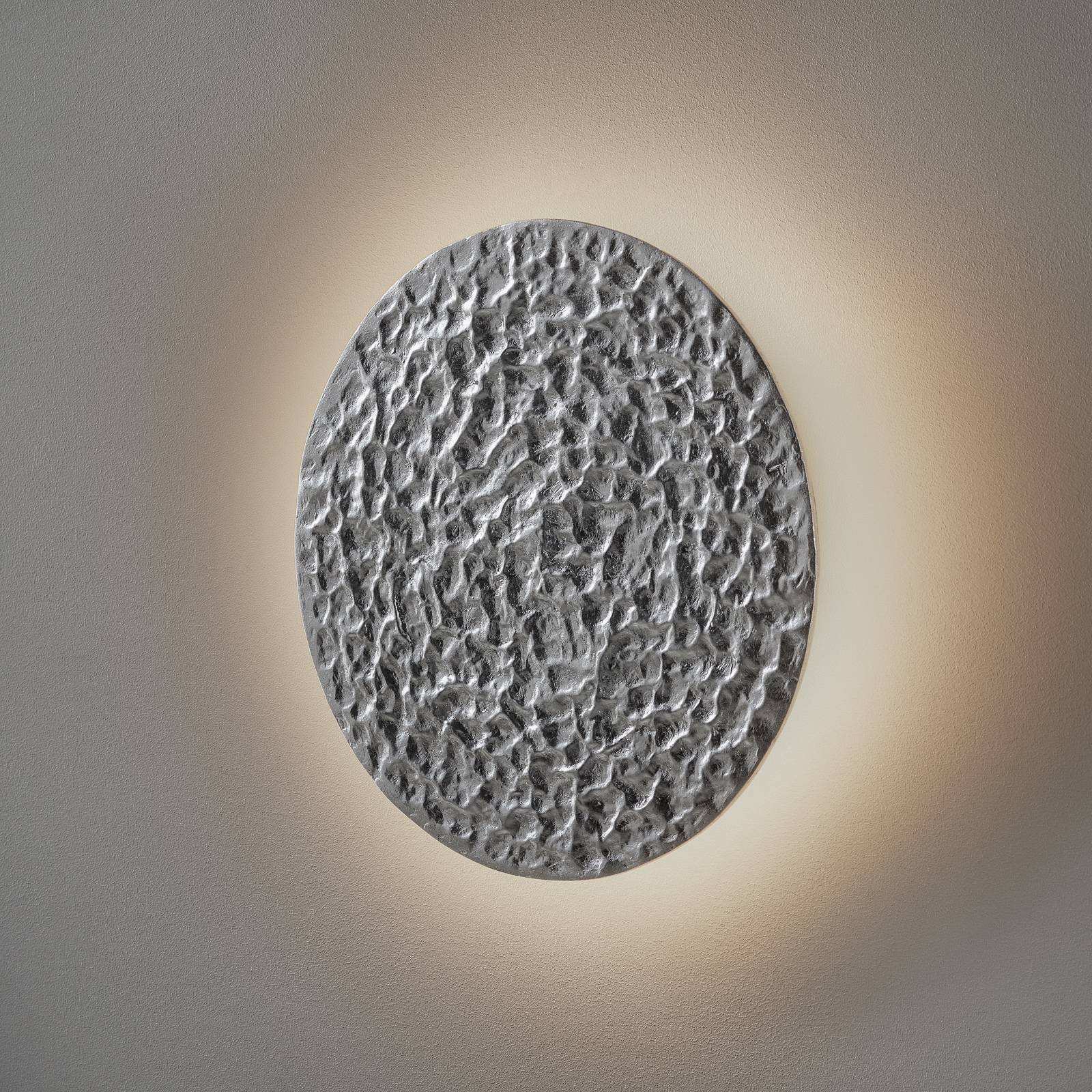 LED-Wandleuchte Meteor, Ø 27 cm, silber LED-Wandleuchte Meteor, Ø 27 cm, silber von Holländer