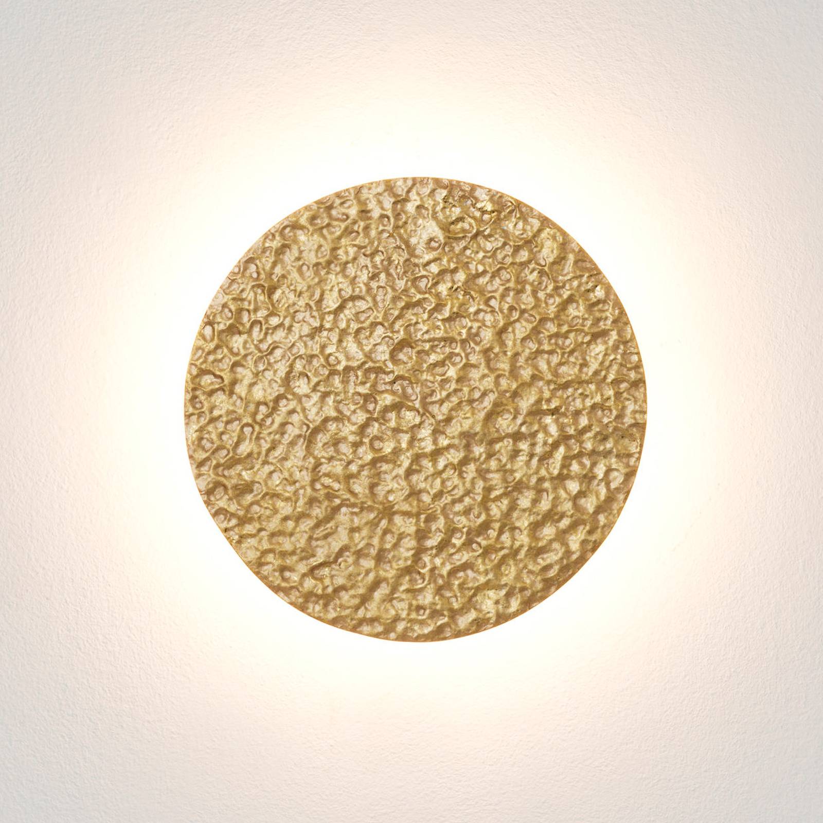 LED-Wandleuchte Meteor, goldfarben, Ø 27 cm, Eisen von Holländer