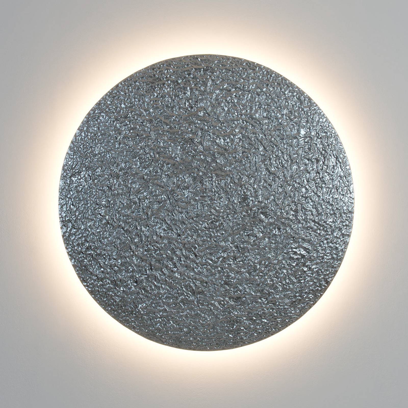 LED-Wandleuchte Meteor, silberfarben, Ø 100 cm, Eisen von Holländer