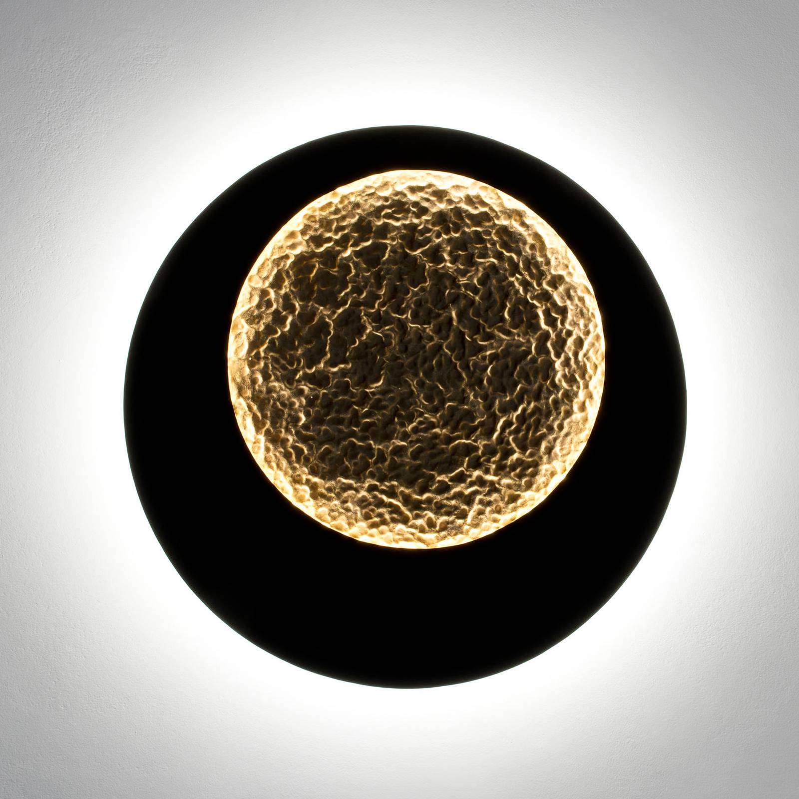LED-Wandleuchte Plenilunio, braun-schwarz-goldfarben, 60 cm LED-Wandleuchte Plenilunio, braun-schwarz-goldfarben, 60 cm von Holländer