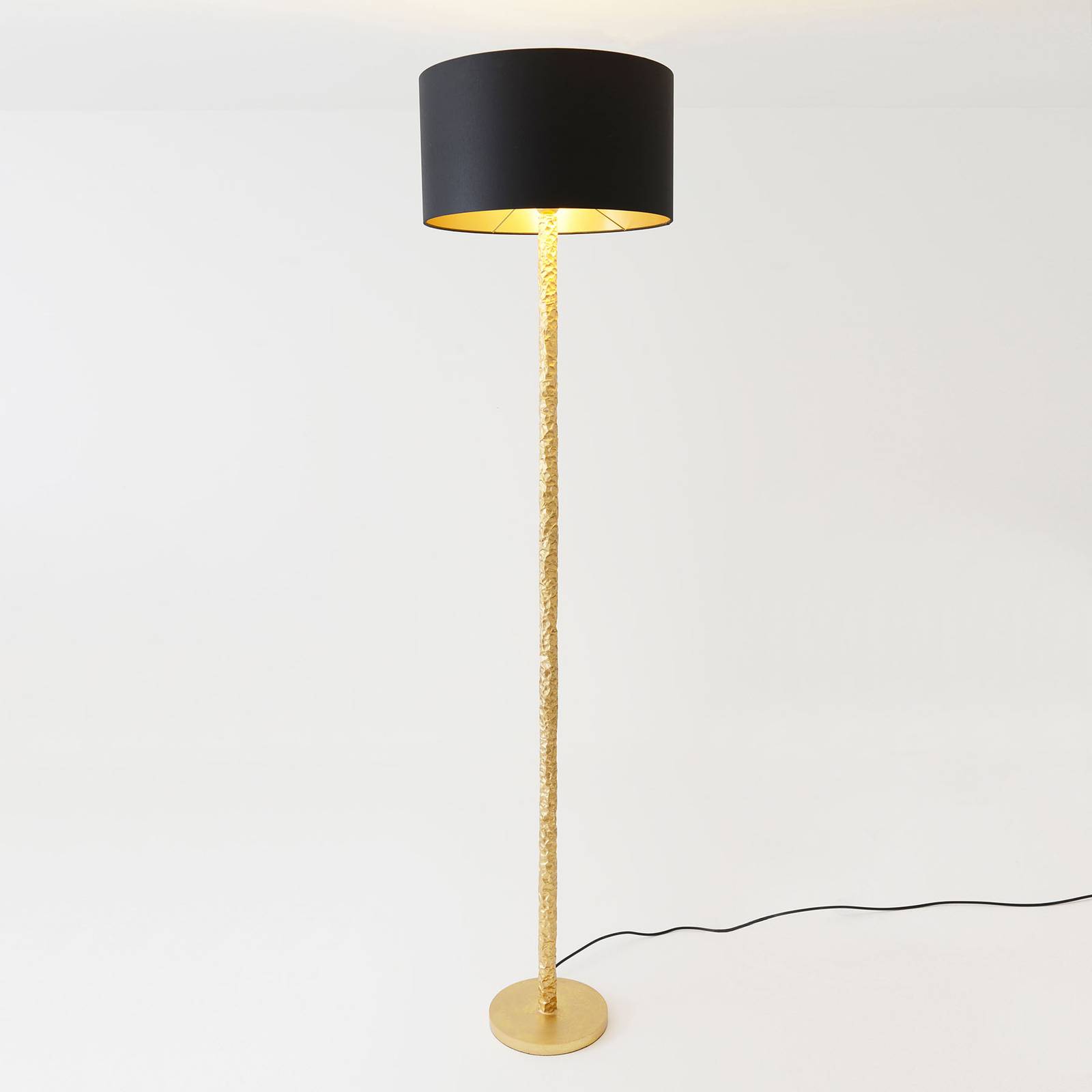 Stehlampe Cancelliere Rotonda Chintz schwarz/gold Stehlampe Cancelliere Rotonda Chintz schwarz/gold von Holländer