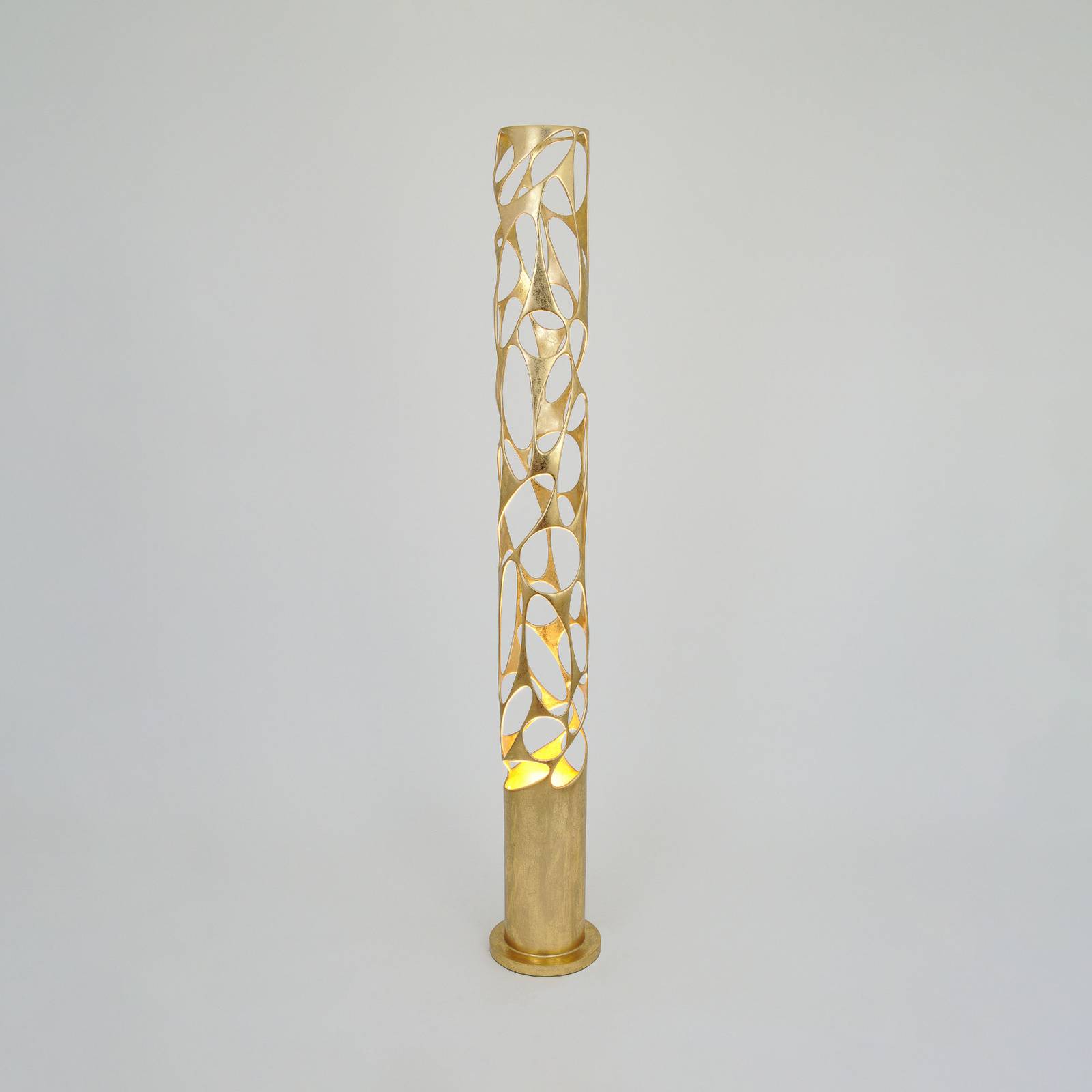 Stehleuchte Talismano, goldfarben, Höhe 176 cm, Eisen von Holländer