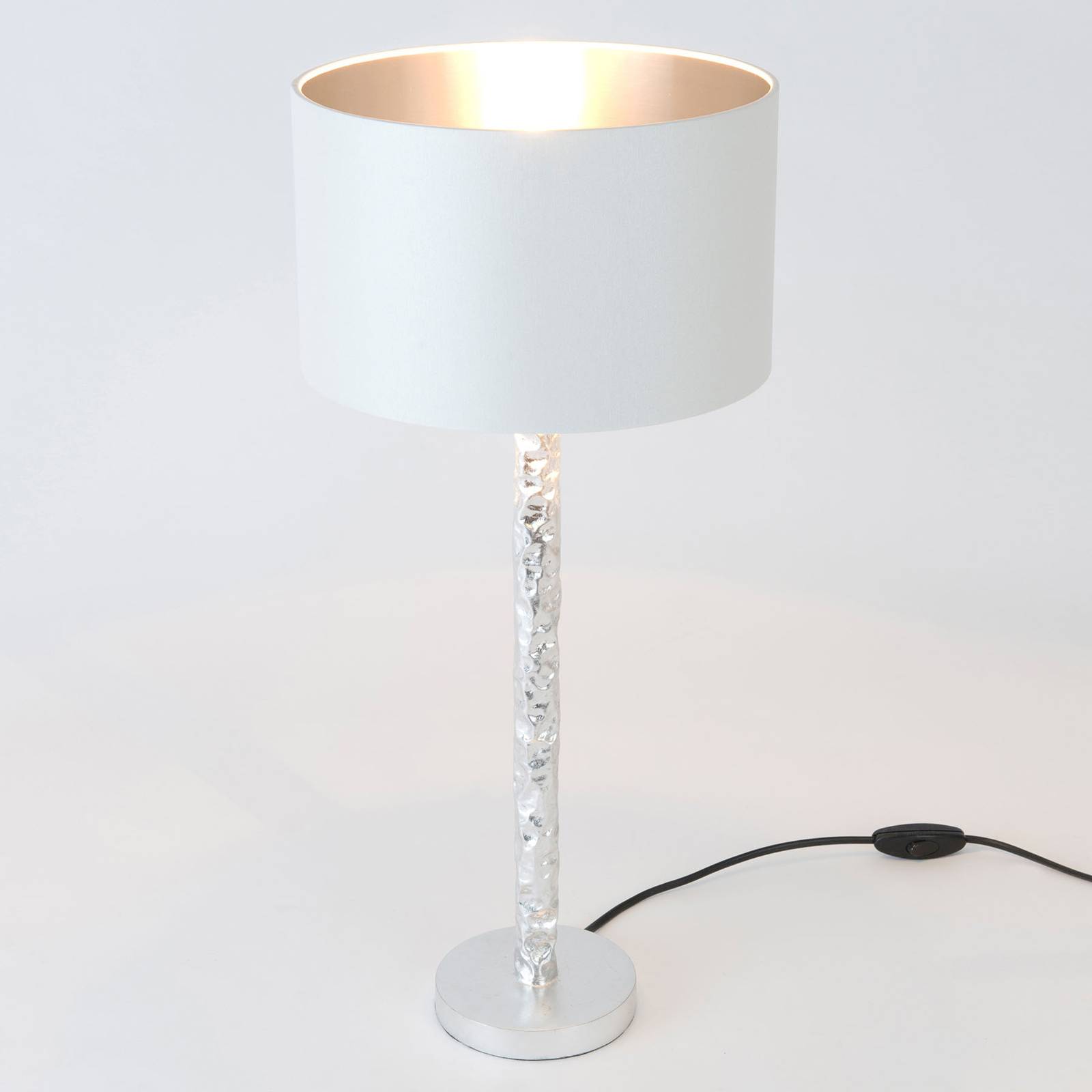Tischlampe Cancelliere Rotonda weiß/silber 57 cm Tischlampe Cancelliere Rotonda weiß/silber 57 cm von Holländer