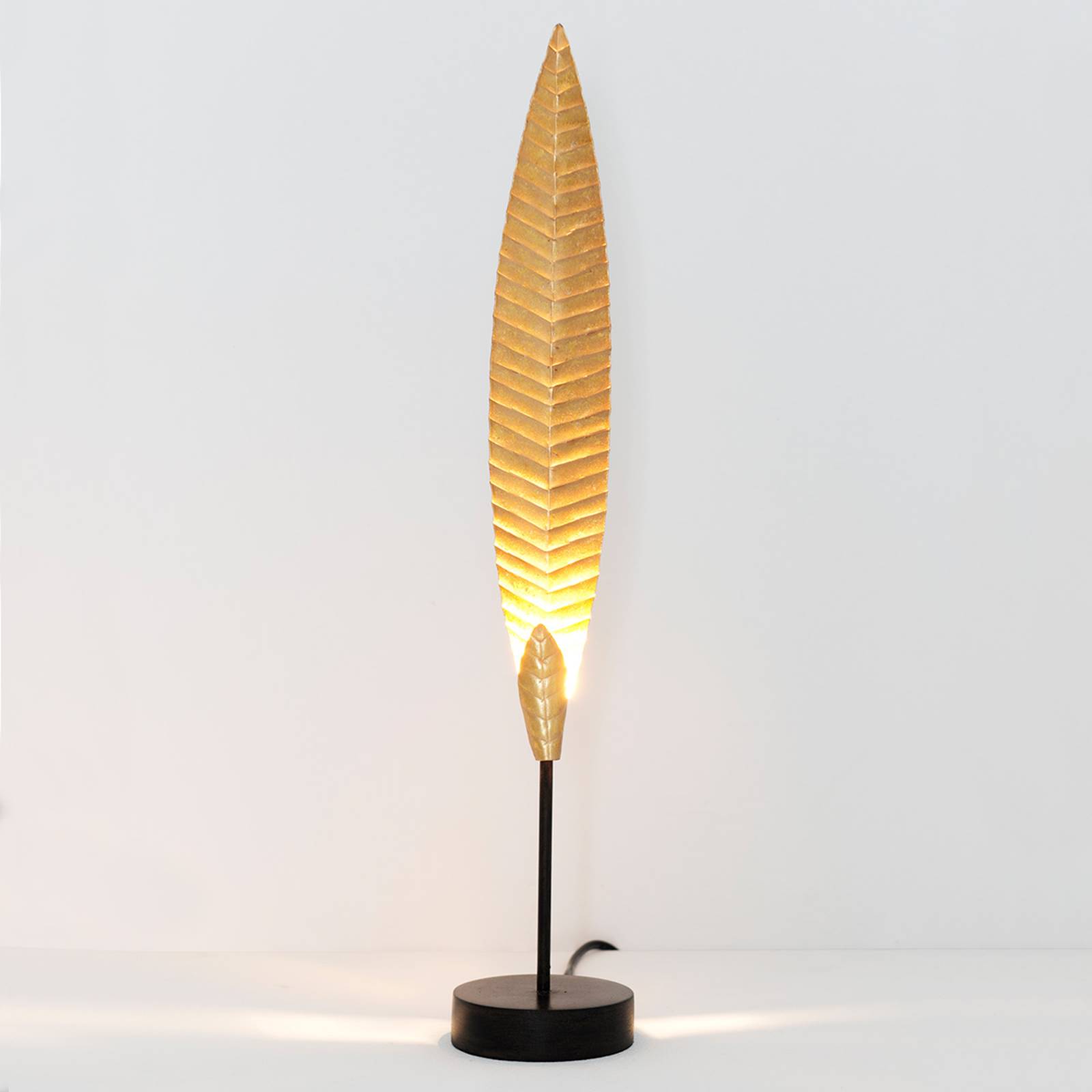 Tischleuchte Penna gold Höhe 51 cm von Holländer
