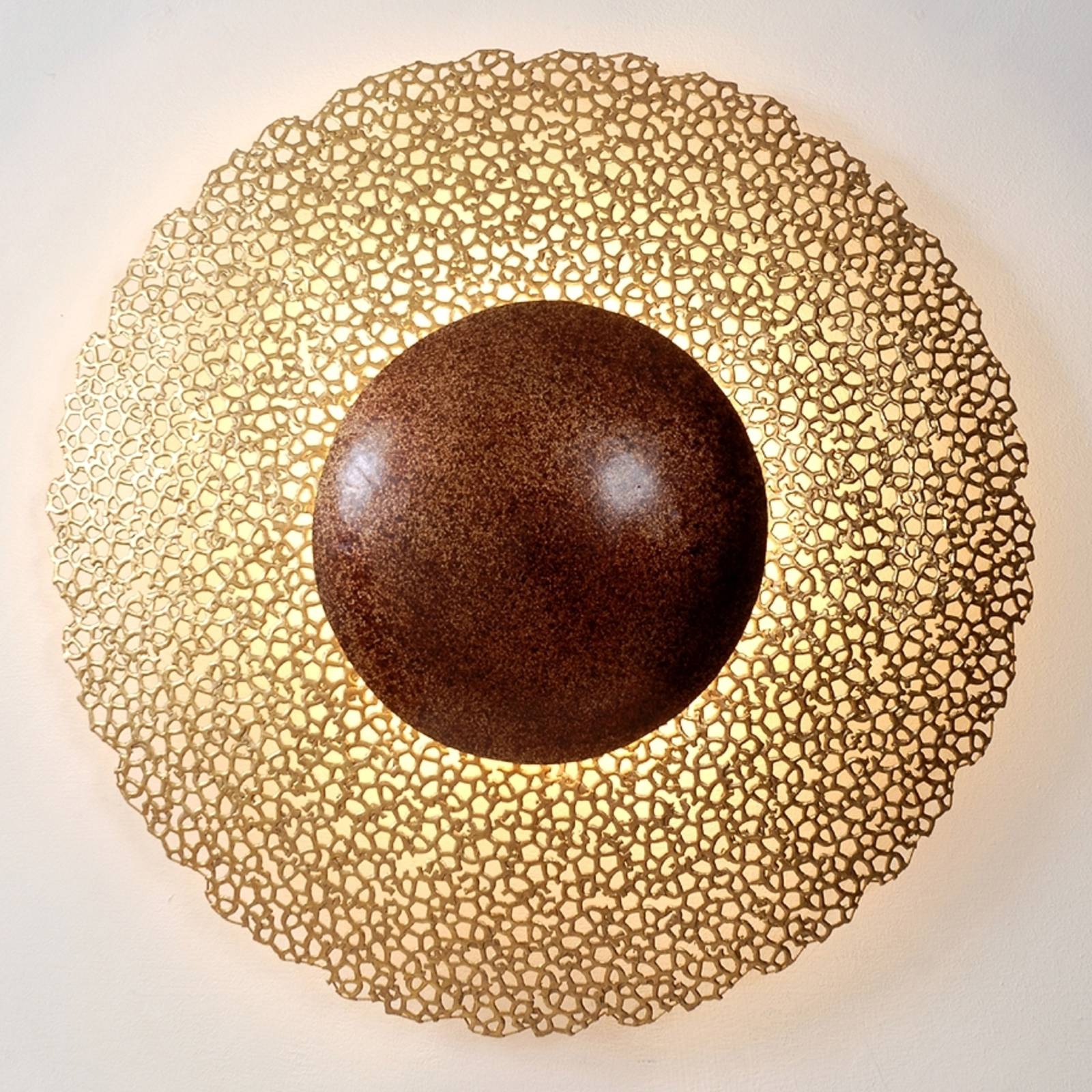 Wandleuchte Utopistico Circa, gold-braun Wandleuchte Utopistico Circa, gold-braun von Holländer