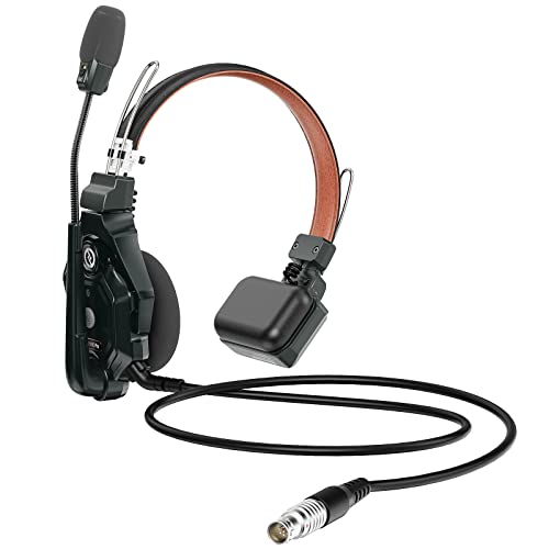 Hollyland Solidcom C1 Pro Wired Headset für C1 Pro HUB, Voll-Duplex Single-Ear Intercom Kabelgebundenes Headset Kombatibel mit der C1 Pro Basisstation - 1 Pack von HollyView