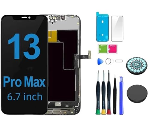 Holwarm Display für iPhone 13Pro Max LCD 6.7" Bildschirm Ersatz FHD Touchscreen 3D Touch Digitizer Rahmen und beliebte TelefonhalterungenMontage und Reparaturkits (13 PM) von Holwarm