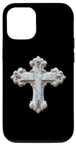 Hülle für iPhone 13 Pro Modernes Kreuz mit elegantem Design von Holy Art