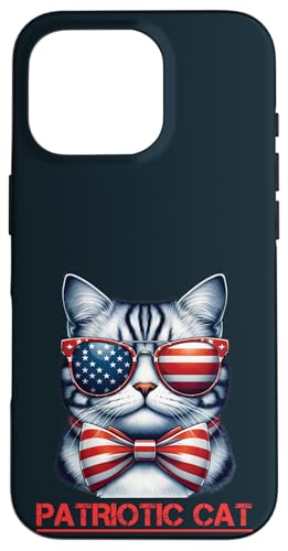 4. Juli USA Cat Stars Stripes Patriotische Kitty Cat Dads Hülle für iPhone 16 Pro 4. Juli USA Cat Stars Stripes Patriotische Kitty Cat Dads Hülle für iPhone 16 Pro von Holy Meow Kitty Cats Apparel.USA