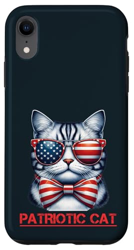 4. Juli USA Cat Stars Stripes Patriotische Kitty Cat Dads Hülle für iPhone XR 4. Juli USA Cat Stars Stripes Patriotische Kitty Cat Dads Hülle für iPhone XR von Holy Meow Kitty Cats Apparel.USA