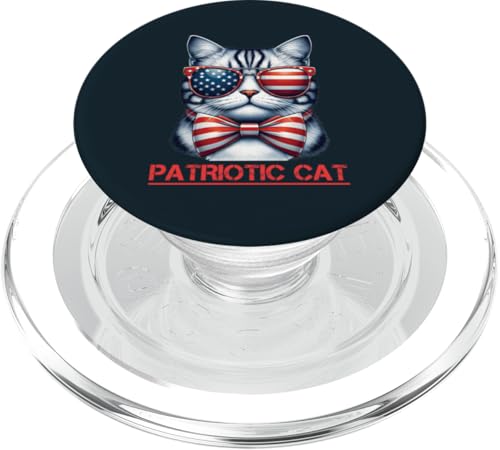 4. Juli USA Cat Stars Stripes Patriotische Kitty Cat Dads PopSockets PopGrip für MagSafe 4. Juli USA Cat Stars Stripes Patriotische Kitty Cat Dads PopSockets PopGrip für MagSafe von Holy Meow Kitty Cats Apparel.USA