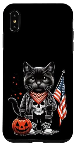 Amerikanische Flagge, patriotische gruselige Halloween-Katze, Unisex, Erwachsene Hülle für iPhone XS Max Amerikanische Flagge, patriotische gruselige Halloween-Katze, Unisex, Erwachsene Hülle für iPhone XS Max von Holy Meow Kitty Cats Apparel.USA