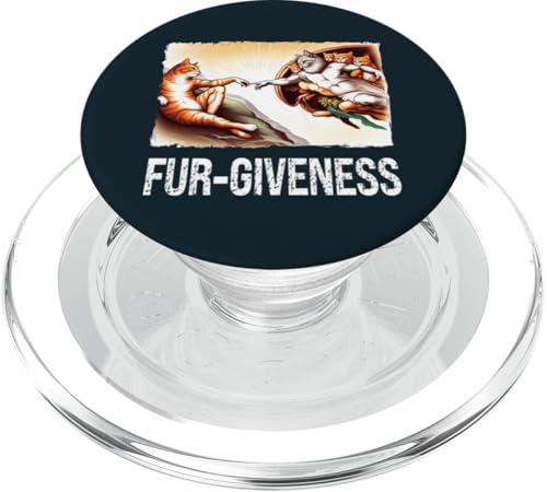 Fur-Giveness Katzen Kätzchen Malerei Parodie Katze Mütter Katze Väter PopSockets PopGrip für MagSafe Fur-Giveness Katzen Kätzchen Malerei Parodie Katze Mütter Katze Väter PopSockets PopGrip für MagSafe von Holy Meow Kitty Cats Apparel.USA