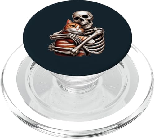 Gruselige Halloween-Katze, Mütter, Väter – niedliche Skelett-Umarmungskatze PopSockets PopGrip für MagSafe Gruselige Halloween-Katze, Mütter, Väter – niedliche Skelett-Umarmungskatze PopSockets PopGrip für MagSafe von Holy Meow Kitty Cats Apparel.USA