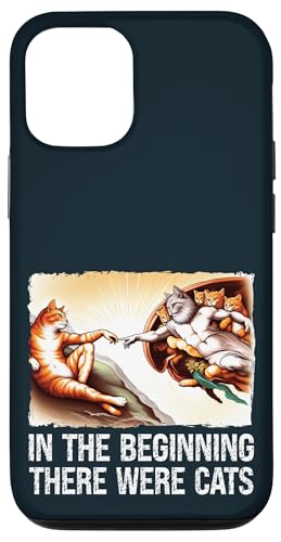 In the Beginning Cats Creation Painting Parodie Katze Mütter Väter Hülle für iPhone 12/12 Pro In the Beginning Cats Creation Painting Parodie Katze Mütter Väter Hülle für iPhone 12/12 Pro von Holy Meow Kitty Cats Apparel.USA