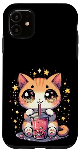 Kawaii Boba Cat — Süßes Bubble Tea Kitty Cat Anime-Liebhaber Hülle für iPhone 11 Kawaii Boba Cat — Süßes Bubble Tea Kitty Cat Anime-Liebhaber Hülle für iPhone 11 von Holy Meow Kitty Cats Apparel.USA