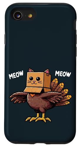Meow Thanksgiving Cat - Lustiges Katzenkostüm für Mütter und Väter Hülle für iPhone SE (2020) / 7 / 8 von Holy Meow Kitty Cats Apparel.USA