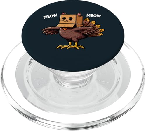 Meow Thanksgiving Cat - Lustiges Katzenkostüm für Mütter und Väter PopSockets PopGrip für MagSafe von Holy Meow Kitty Cats Apparel.USA