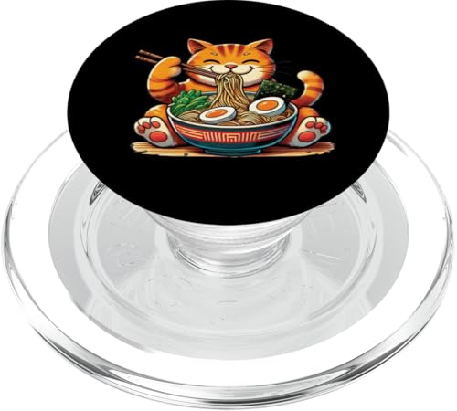 Niedliche Anime Katze Ramen Japanische Lustige Kawaii Katze Anime Geschenke PopSockets PopGrip für MagSafe Niedliche Anime Katze Ramen Japanische Lustige Kawaii Katze Anime Geschenke PopSockets PopGrip für MagSafe von Holy Meow Kitty Cats Apparel.USA