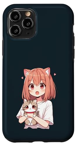 Niedliche Anime-Katzenmädchen – niedliche Kawaii-Katze im Chibi-Stil Hülle für iPhone 11 Pro Niedliche Anime-Katzenmädchen – niedliche Kawaii-Katze im Chibi-Stil Hülle für iPhone 11 Pro von Holy Meow Kitty Cats Apparel.USA