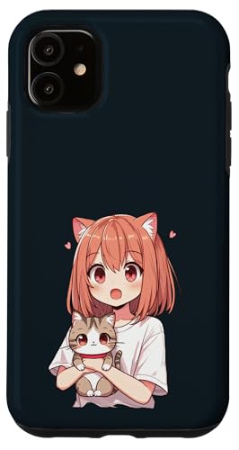 Niedliche Anime-Katzenmädchen – niedliche Kawaii-Katze im Chibi-Stil Hülle für iPhone 11 Niedliche Anime-Katzenmädchen – niedliche Kawaii-Katze im Chibi-Stil Hülle für iPhone 11 von Holy Meow Kitty Cats Apparel.USA