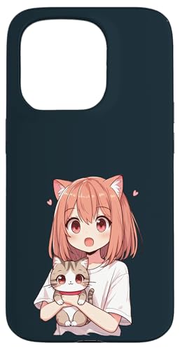 Niedliche Anime-Katzenmädchen – niedliche Kawaii-Katze im Chibi-Stil Hülle für iPhone 15 Pro Niedliche Anime-Katzenmädchen – niedliche Kawaii-Katze im Chibi-Stil Hülle für iPhone 15 Pro von Holy Meow Kitty Cats Apparel.USA