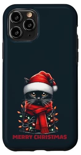 Süße Weihnachtskatze – schwarzes Kätzchen Merry Christmas Cat Mom Dad Hülle für iPhone 11 Pro Süße Weihnachtskatze – schwarzes Kätzchen Merry Christmas Cat Mom Dad Hülle für iPhone 11 Pro von Holy Meow Kitty Cats Apparel.USA