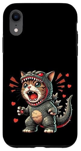 Süßes Katzen-Rex-Kostüm – bezaubernder brüllender Kätzchen-Dinosaurier Hülle für iPhone XR Süßes Katzen-Rex-Kostüm – bezaubernder brüllender Kätzchen-Dinosaurier Hülle für iPhone XR von Holy Meow Kitty Cats Apparel.USA